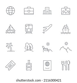 travel  icons set . web travel  pack symbol vector elements for infographic web