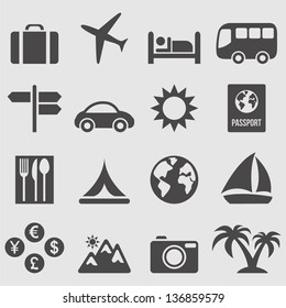 Travel Icons Set.Vector