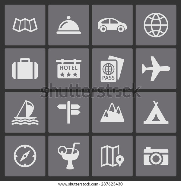 Travel icons for\
site