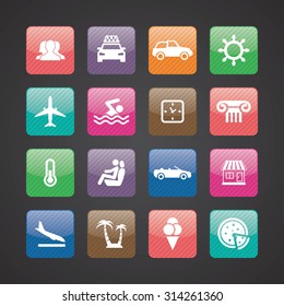 travel icons universal set for web and mobile