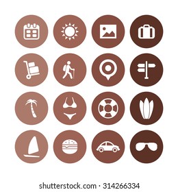 travel icons universal set for web and mobile