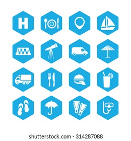 travel icons universal set for web and mobile