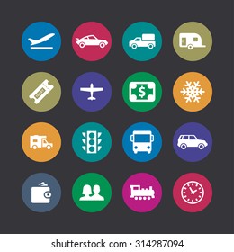 travel icons universal set for web and mobile