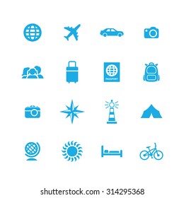 travel icons universal set for web and mobile