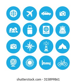 travel icons universal set for web and mobile