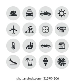 travel icons universal set for web and mobile