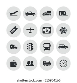 travel icons universal set for web and mobile