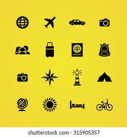 travel icons universal set for web and mobile