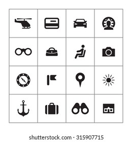 travel icons universal set for web and mobile