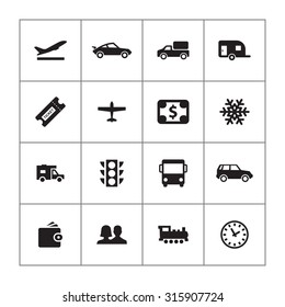 travel icons universal set for web and mobile