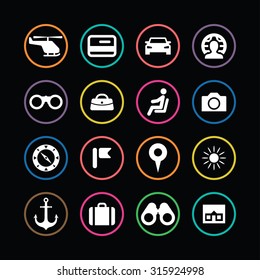 travel icons universal set for web and mobile