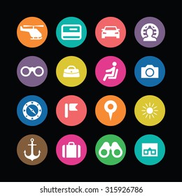 travel icons universal set for web and mobile