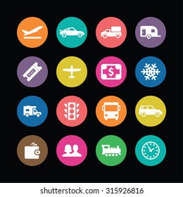 travel icons universal set for web and mobile