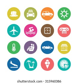 travel icons universal set for web and mobile
