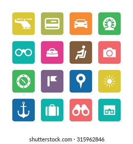 travel icons universal set for web and mobile