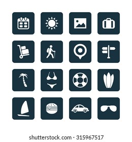 travel icons universal set for web and mobile