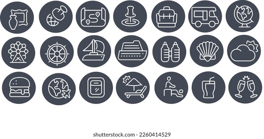 Travel Icons vector design holiday