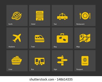 Travel  icons. Vector illustration.