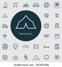 travel Icons Vector set