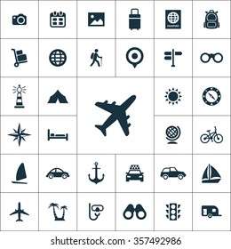 travel Icons Vector set