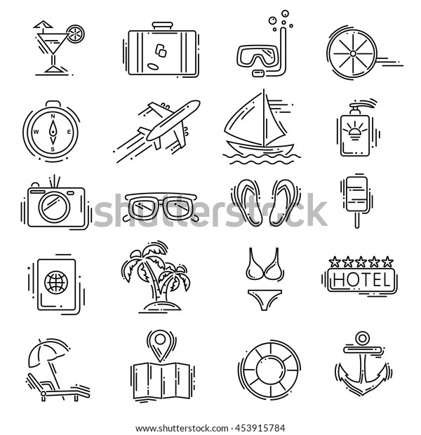 Travel Icons Vector
Set