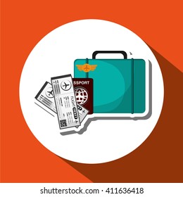 Travel illustration design, editable vector