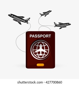 Travel illustration design, editable vector