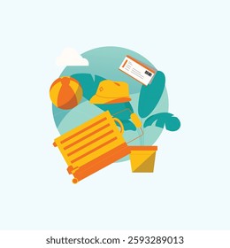 Travel Illustration for design needs, Landing Pages, Animation, Apps, Presentations, Content Creator and other Promotions