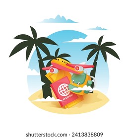Travel illustration design. Vector design