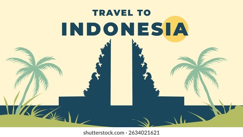 Travel to Indonesia tourism background