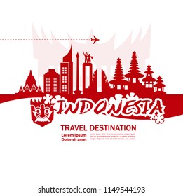 Travel to Indonesia Vector