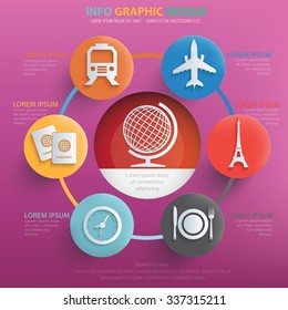 Travel Info Graphic Design,vector