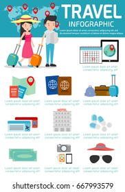 travel infographic elements concept, travel vector infographic.