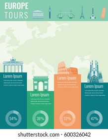 Travel infographic. Infographics for business, web sites, presentations, advertising. Travel and Tourism concept. Vector illustration
