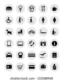 Travel information signes collection