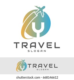 travel initial Letter Y Logo design