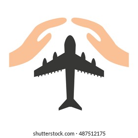 travel insurance concept icon vector illustration design