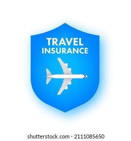 Travel insurance in flat style. Isometric vector illustration. Health insurance concept.