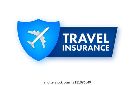 Travel insurance in flat style. Isometric vector illustration. Health insurance concept.