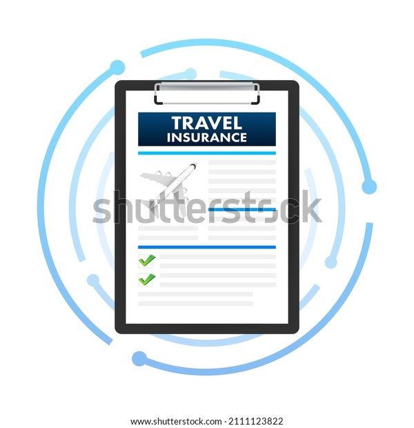 Travel insurance in flat style.\
Isometric vector illustration. Health insurance\
concept.