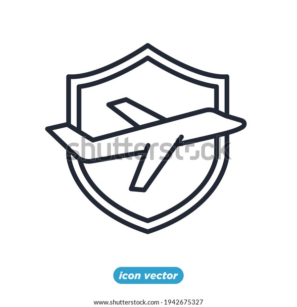 travel insurance icon. transportation\
insurance symbol template for graphic and web design collection\
logo vector\
illustration