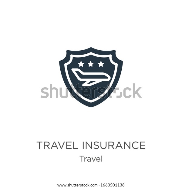 Travel insurance icon vector. Trendy flat travel\
insurance icon from travel collection isolated on white background.\
Vector illustration can be used for web and mobile graphic design,\
logo, eps10
