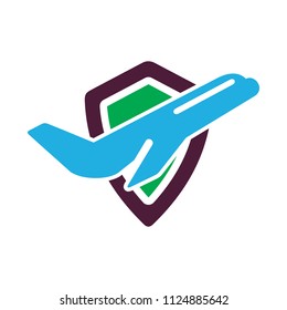 Travel Insurance Logo Icon Design