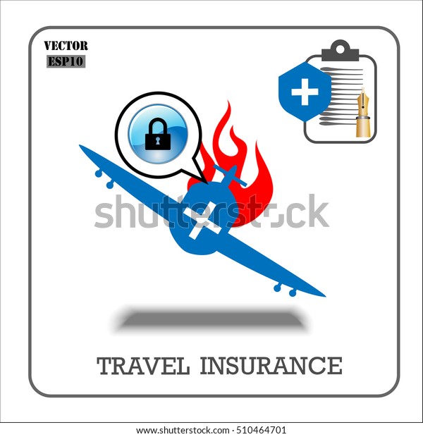 Travel insurance.\
Vector insurance icons.