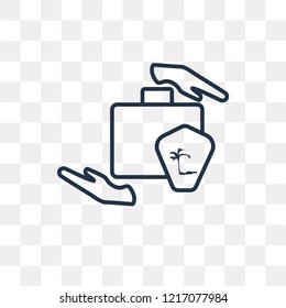 Travel insurance vector outline icon isolated on transparent background, high quality linear Travel insurance transparency concept can be used web and mobile