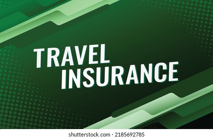 Travel insurance word concept vector illustration style for social media landing page, template, ui, web, mobile app, poster, banner, flyer, background, gift card, coupon, label, wallpaper