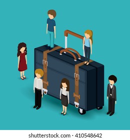 travel isometrics design 