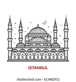 Travel Istanbul landmark icon.