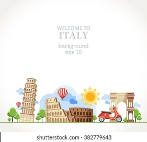 travel Italy panorama background