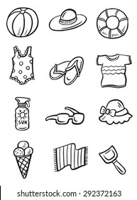 Travel items and the beach